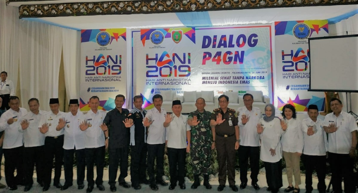 Wakil Bupati Bartim Hadiri Hari Anti Narkotika Internasional (HANI) 2019 Di Palangka Raya