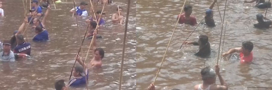 Antusias Masyarakat Bartim Yang Mengikuti Perlombaan Dalam Festival Nariuk 2019