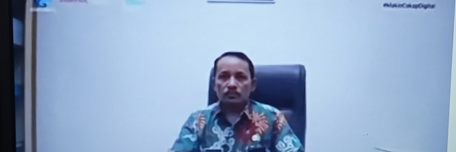 WAKIL BUPATI BARITO TIMUR BUKA ACARA WEBINAR LITERASI DIGITAL