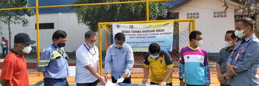 LAPANGAN FUTSAL & FITNES OUTDOOR BANTUAN TERAKHIR PT. PAMA