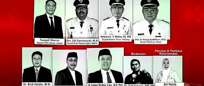 BUPATI BARTIM JADI NARASUMBER TOR FORUM DISKUSI SERUMPUN KALIMANTAN