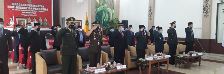 BUPATI BARTIM HADIRI PERINGATAN HARI KESAKTIAN PANCASILA SECARA VRITUAL