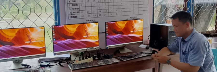 LIMA PERPUSDES  DI BARTIM TERIMA BANTUAN DARI PERPUSTAKAAN NASIONAL