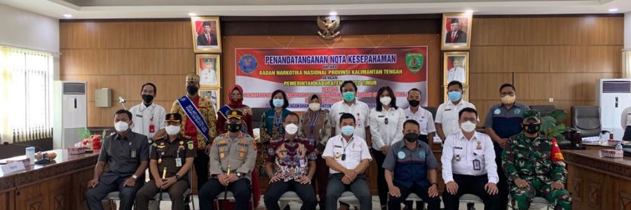 SERIUS BERANTAS PEREDARAN GELAP NARKOTIKA, PEMKAB BARTIM –BNN TEKEN MoU