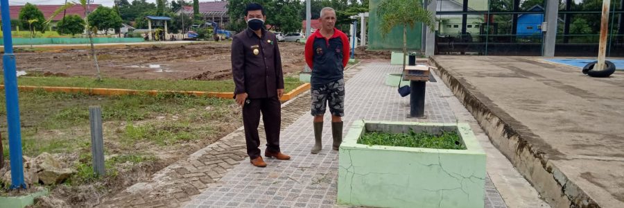 BUPATI BARTIM TINJAU PEMBANGUNAN DI  RUANG TERBUKA HIJAU