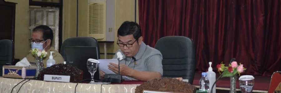 BUPATI BARTIM JELASKAN NOTA KEUANGAN & RAPERDA APBD 2022