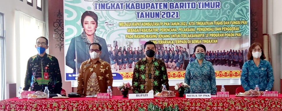 KETUA PKK BARTIM HARAPKAN, RAKON PKK 2021 HASILKAN PENGUATAN KELEMBAGAAN YANG MANTAP