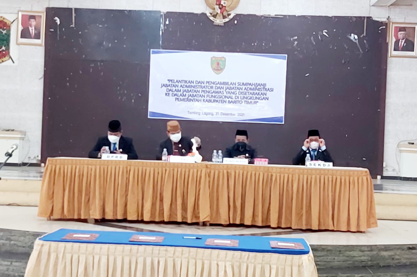 BUPATI BARITO TIMUR LANTIK 185 PEJABAT FUNGSIONAL