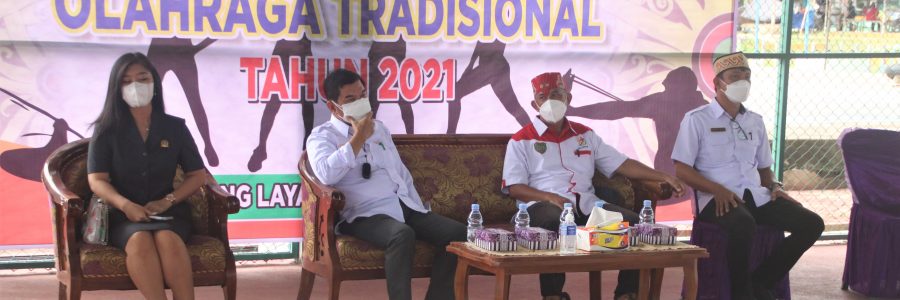 BUPATI BARITO TIMUR BUKA LOMBA SENAM IGAL NANSARUNAI & OLAHRAGA TRADISIONAL