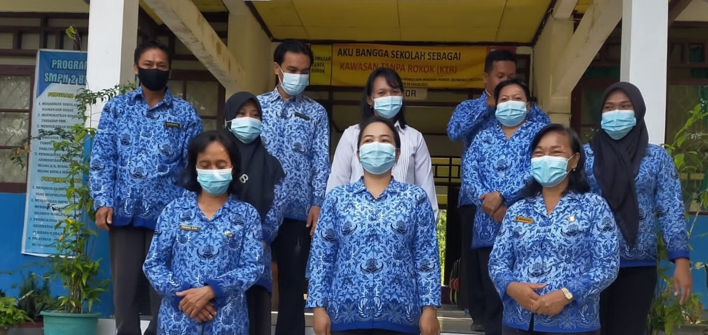 PEMERINTAH DESA TEWAH PUPUH DUKUNG PTM DI SMPN-2 BENUA LIMA