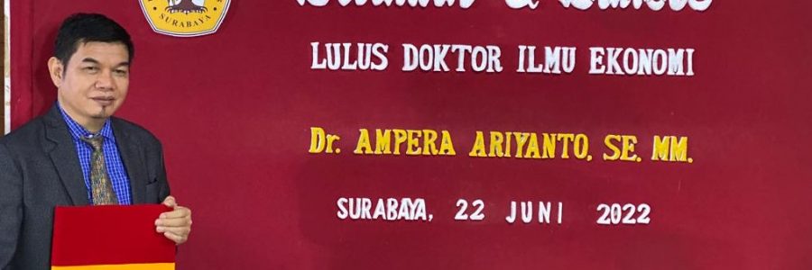 BUPATI BARTIM RAIH GELAR DOKTOR, LULUS DENGAN CUMLAUDE
