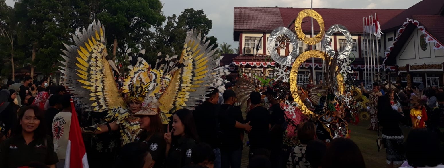 RATUSAN WARGA & PULUHAN PKL PADATI LOKASI  FESTIVAL BUDAYA NANSARUNAI JAJAKA 2022