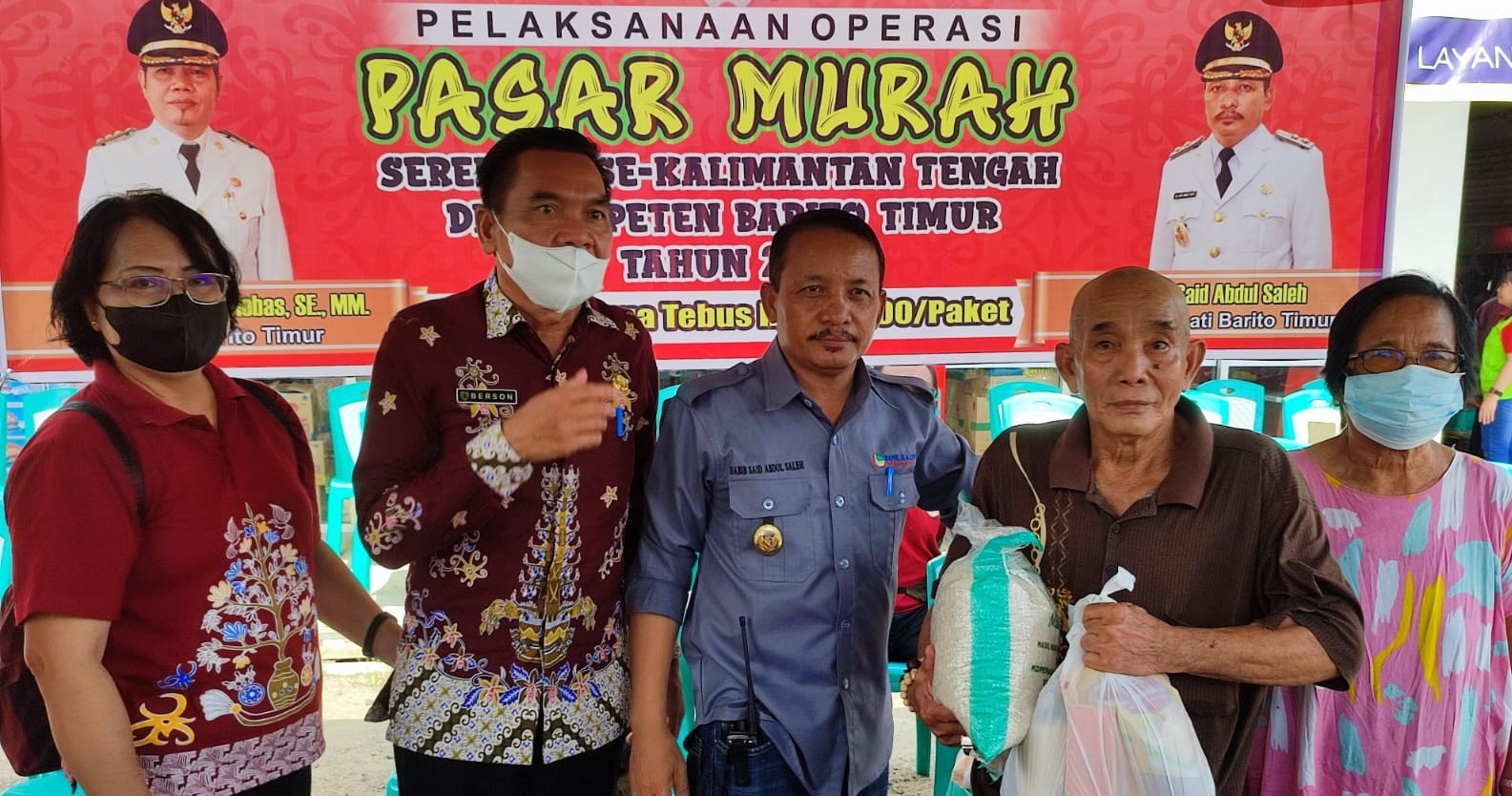 TEKAN INFLASI, PEMKAB BARTIM GELAR PASAR MURAH