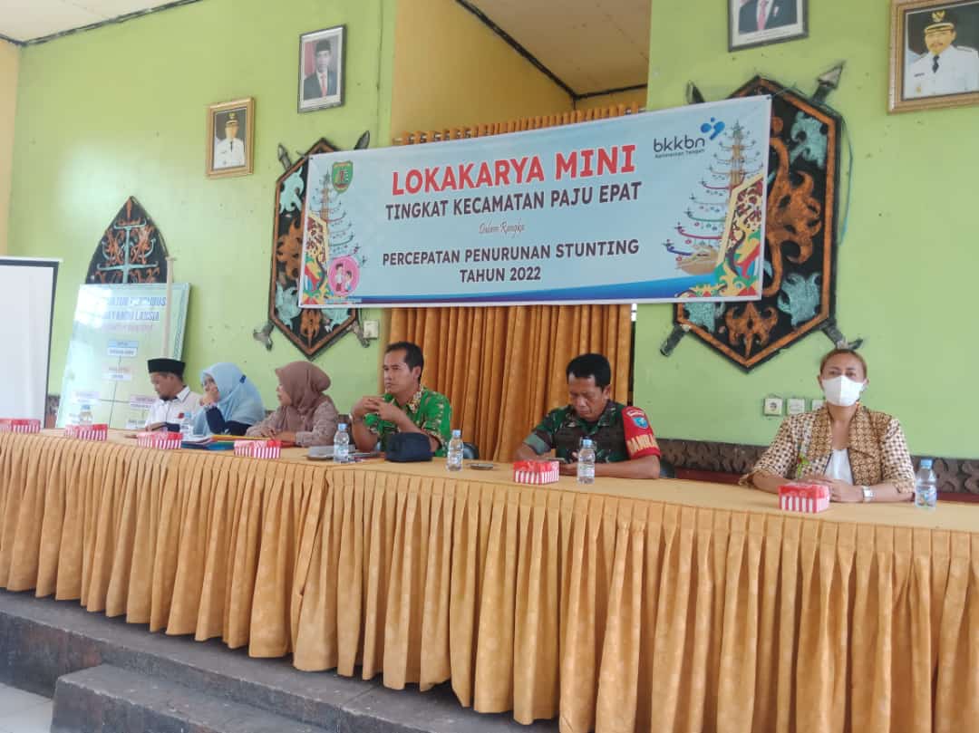 PERCEPAT TURUNKAN ANGKA STUNTING, KECAMATAN PAJU EPAT LAKSANAKAN LOKA KARYA MINI