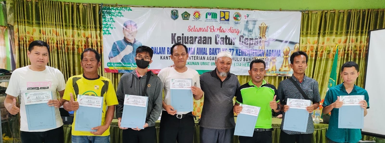 Pecatur Bartim Raih Peringat Empat Kejuaraan Catur Cepat Open di HSU