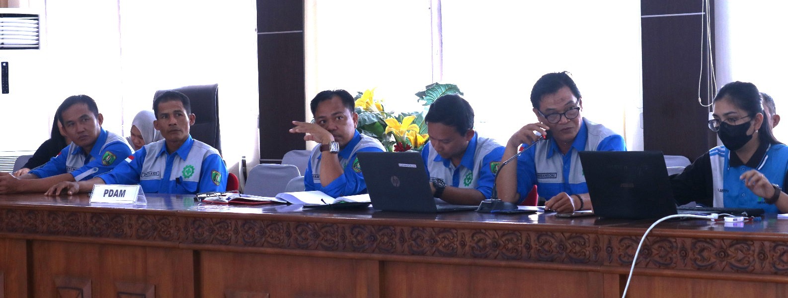 BUPATI PIMPIN RAPAT PEMBAHASAN RKAP PERUMDA TIRTA JANANG KAB. BARITO TIMUR TAHUN 2023