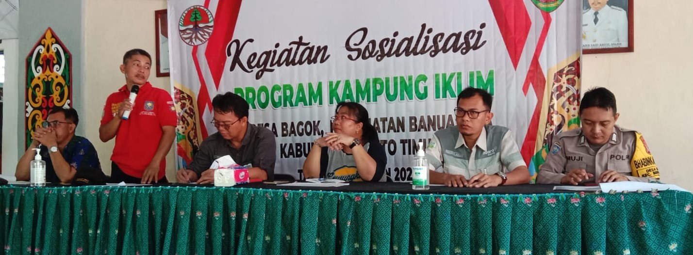 DLH SOSIALISASI PROGRAM KAMPUNG IKLIM DI DESA BAGOK