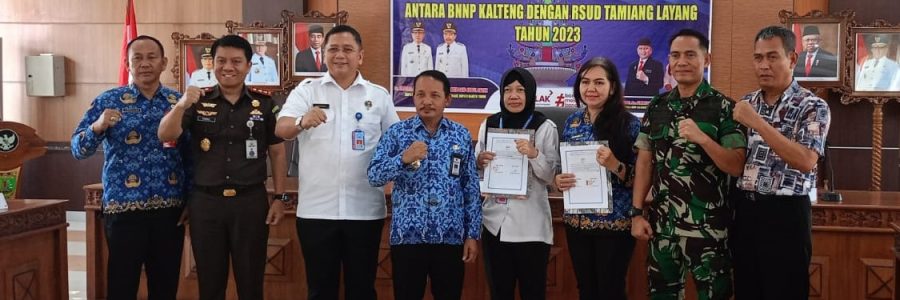 RSUD Tamiang Layang Resmi Jadi Mitra BNNP Kalteng, sebagai Lembaga Rehabilitas Napza